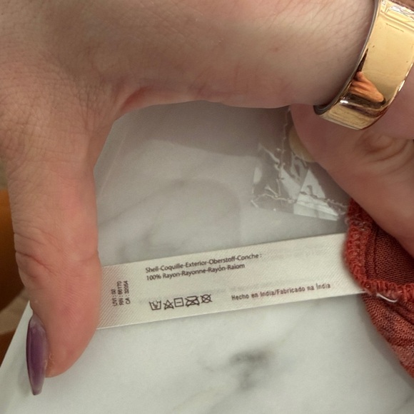 Free People Orange and Gray Plaid Tunic - Picture 7 of 7